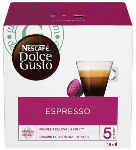 Nescafe Dolce Gusto Espresso coffee capsules, 16 capsules