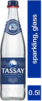 Tassay sparkling water, 0.5 l (glass bottle)