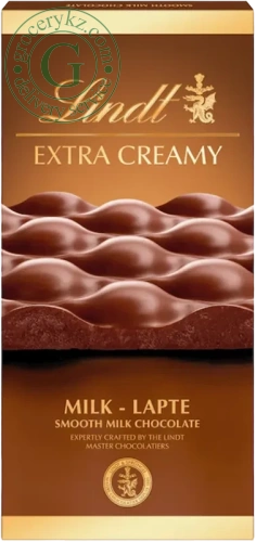 Lindt Extra Creamy chocolate bar, milky, 80 g Lindt Extra Creamy chocolate bar, milky, 80 g