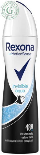 Rexona women antiperspirant, invisible aqua, spray 150 ml