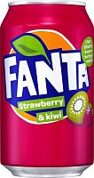 Fanta drink, strawberry and kiwi, 330 ml
