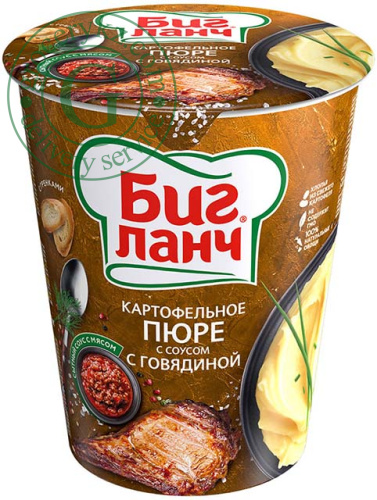Big Lunch mashed potatoes with beef sauce, 50 g