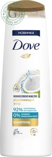 Dove shampoo, coconut oil, 380 ml