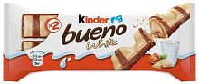 Kinder Bueno White wafers with creamy nut filling, 39 g