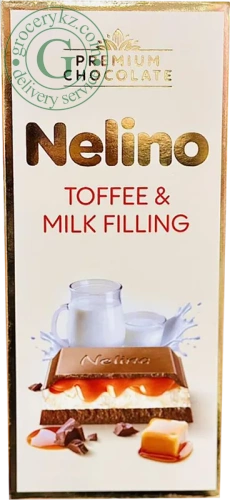 Nelino chocolate, toffee and milk filling, 85 g