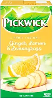 Pickwick herbal tea, ginger, lemon and lemongrass, 20 bags