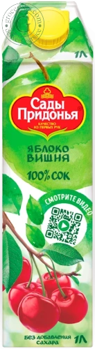 Sady Pridonia apple and cherry juice, 1 l Sady Pridonia apple and cherry juice, 1 l