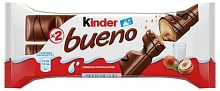 Kinder Bueno wafers with creamy nut filling, 43 g