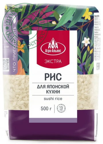 Agro Alliance sushi rice, 500 g