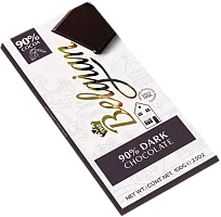 Belgian dark chocolate, 90% cocoa, 100 g