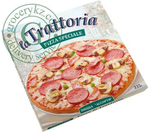 La Trattoria frozen pizza, assorted, 335 g
