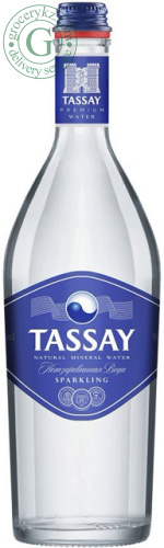 Tassay sparkling water, 0.75 l