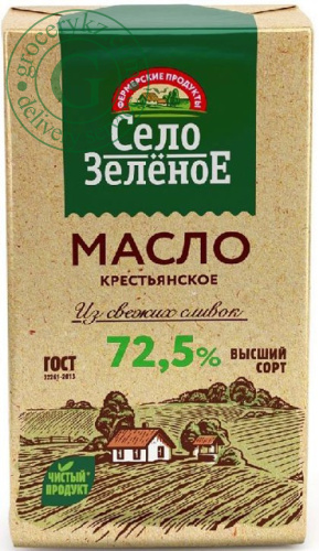 Selo Zelenoe butter, 72.5%, 175 g