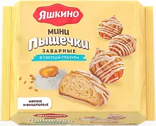 Yashkino mini donuts in white glaze, 240 g