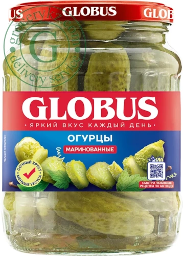Globus pickled cucumbers, 720 ml
