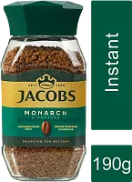 Jacobs Monarch instant coffee, 190 g