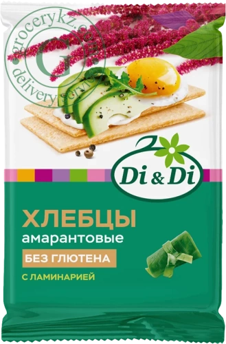 Di&Di amaranth crispbread with kelp, 100 g