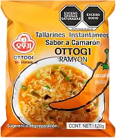 Ottogi shrimp flavour ramen, 120 g