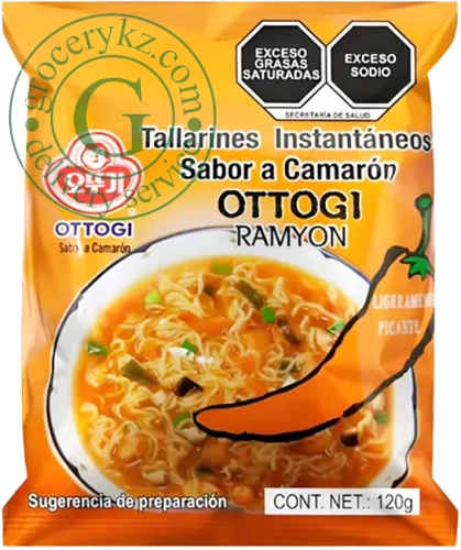 Ottogi shrimp flavour ramen, 120 g Ottogi shrimp flavour ramen, 120 g