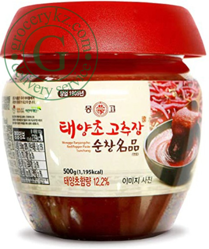 Monggo taeyangcho red pepper paste, 500 g