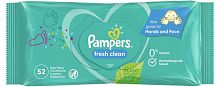 Pampers baby wipes, fresh clean, 52 count