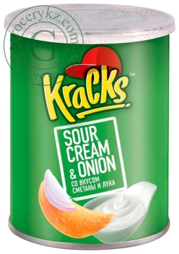 Kracks potato chips, sour cream and onion, 45 g