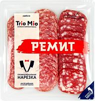 Remit Trio Mio uncooked smoked sausages, sliced, 100 g