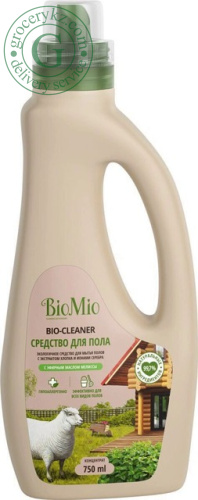 BioMio floor cleaner, with lemon balm essential oil, 750 ml