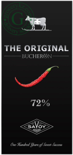 Bucheron Original chocolate bar, chili, 90 g