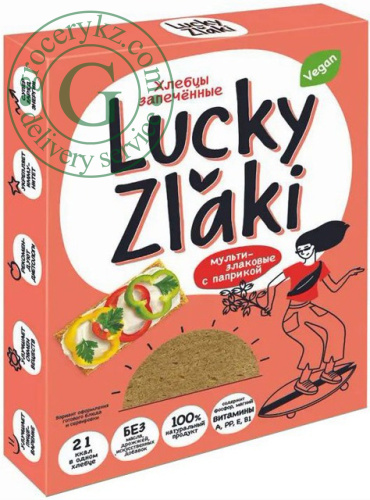 Lucky Zlaki baked crispbread, multicereal and paprika, 72 g