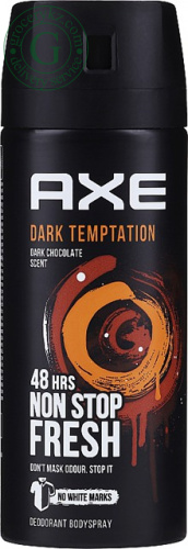 Axe men deodorant, dark temptation, spray, 150 ml