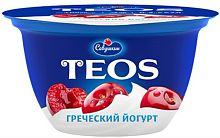 TEOS greek yogurt, cherry, 2%, 140 g