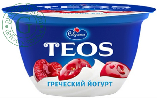 TEOS greek yogurt, cherry, 2%, 140 g