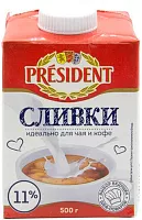 President cream, 11%, 500 g