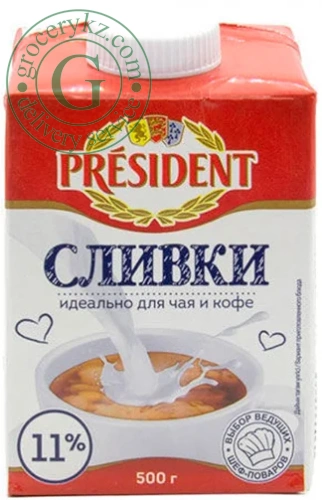 President cream, 11%, 500 g