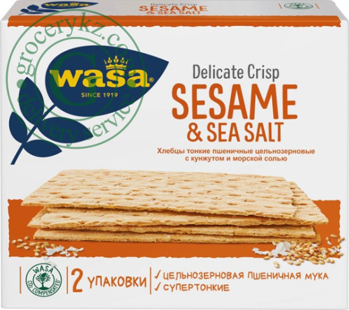 Wasa wheat crispbread, sesame and sea salt, 190 g