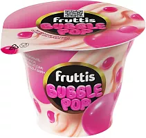 Fruttis yogurt with bubble gum flavour balls, 180 g