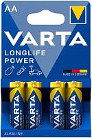 Varta Longlife Power AA batteries, 4 pc