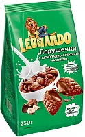 Leonardo cereal pads, chocolate and nut filing, 250 g