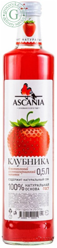 Ascania carbonated drink, strawberry, 0.5 l