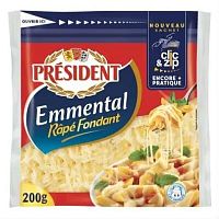 President Emmental grated hard cheese, 200 g