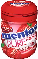 Mentos Pure Fresh gum, strawberry, 60 g