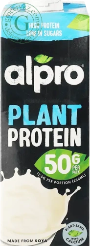Alpro soya high protein milk, 1 l