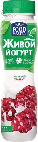 Foodmaster drinking live yogurt, pomegranate, 280 g
