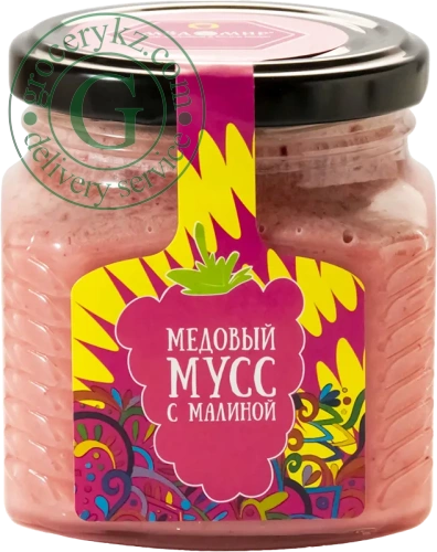 Medomir honey mousse with raspberries, 330 g