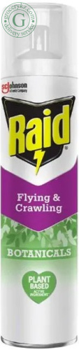 Raid Botanicals aerosol against flying and crawling insects, 300 ml