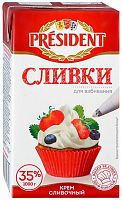 President whipping cream, 35%, 1 l