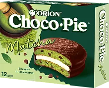 Orion Choco Pie (12 in 1), matcha, 360 g