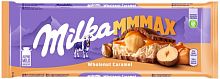 Milka chocolate bar, wholenut caramel, 300 g