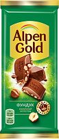 Alpen Gold chocolate with hazelnut, 90 g